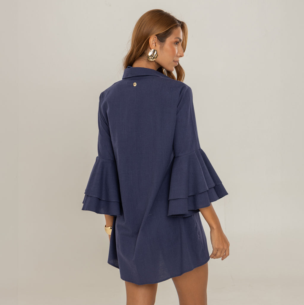 Chemise + pareo Scarlet Navy Blue