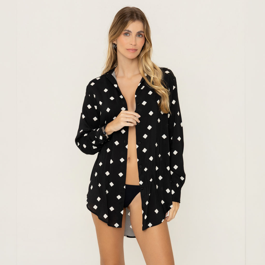 Chemise + pareo Atemporal Black set