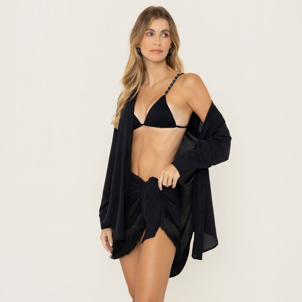 Chemise + pareo Black set